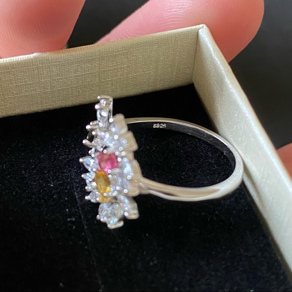 S925 designer Natural Tourmaline ring - Picture 5 of 16